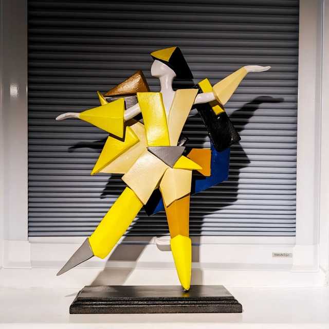 Paper Dancer Statue Sculpture